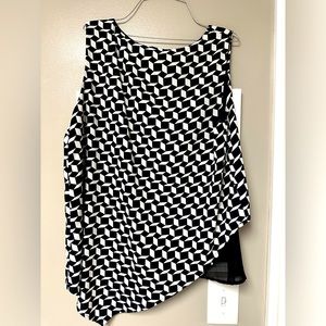 Black and White Blouse (Free size for Women)